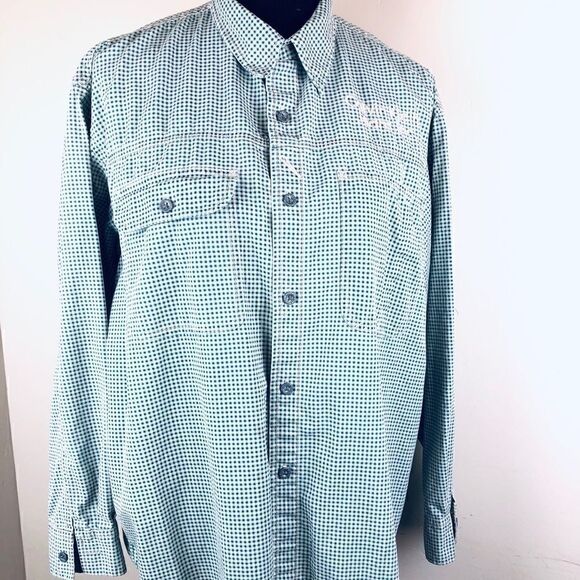 CALVIN KLEIN Plaid Button Down Shirt Top - Picture 1 of 7